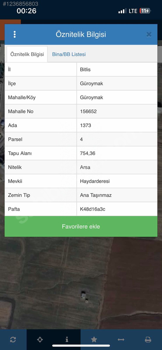 Bitlis / Güroymak / Şirintepe Mh. SATILIK ARSA 500M²  - BİTLİS GÜROYMAK fotoğraf 2